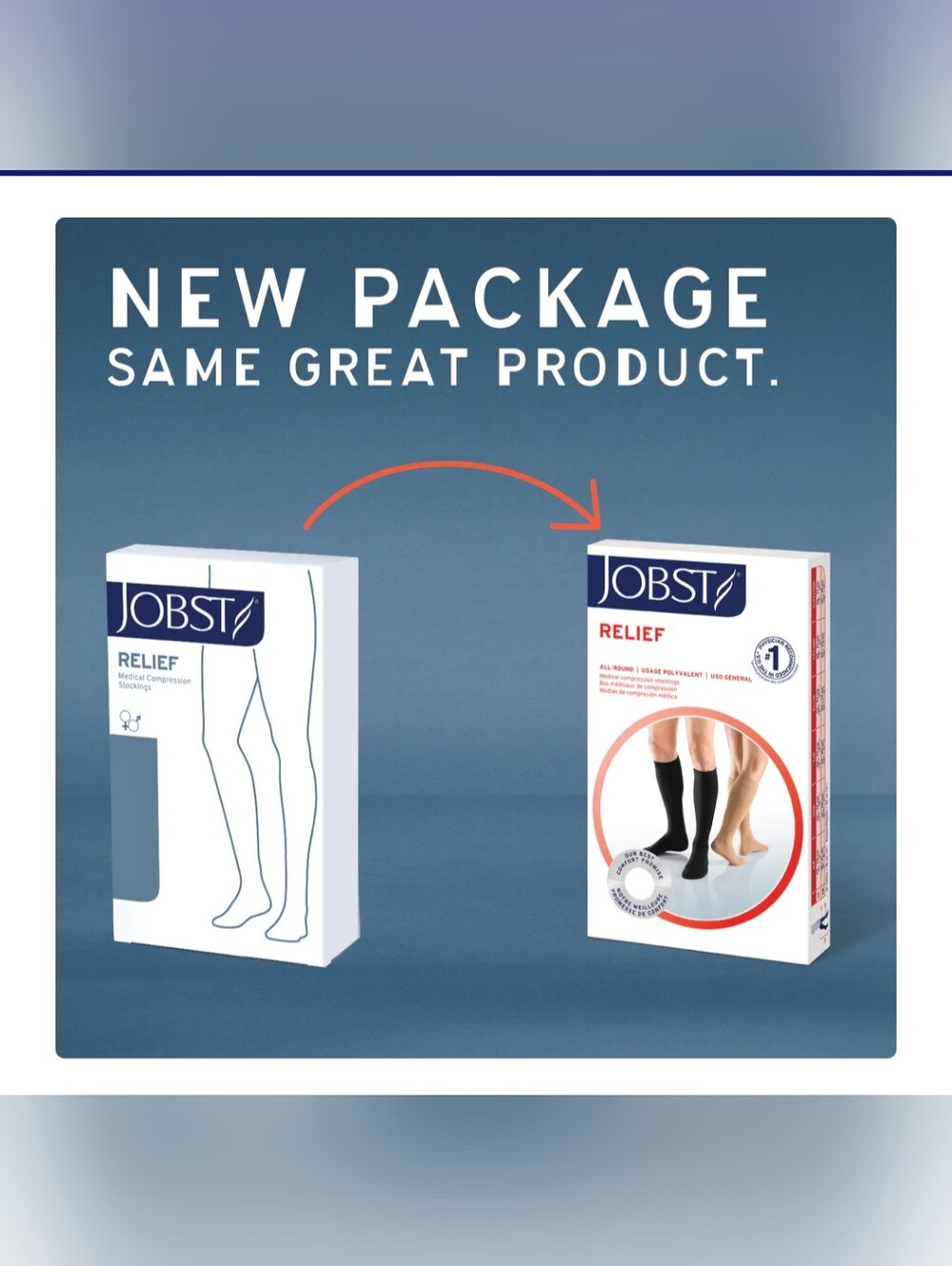 NEW Jobst Relief Waist-High Pantyhose Open Toe 20-30mmHg - Picture 9 of 11
